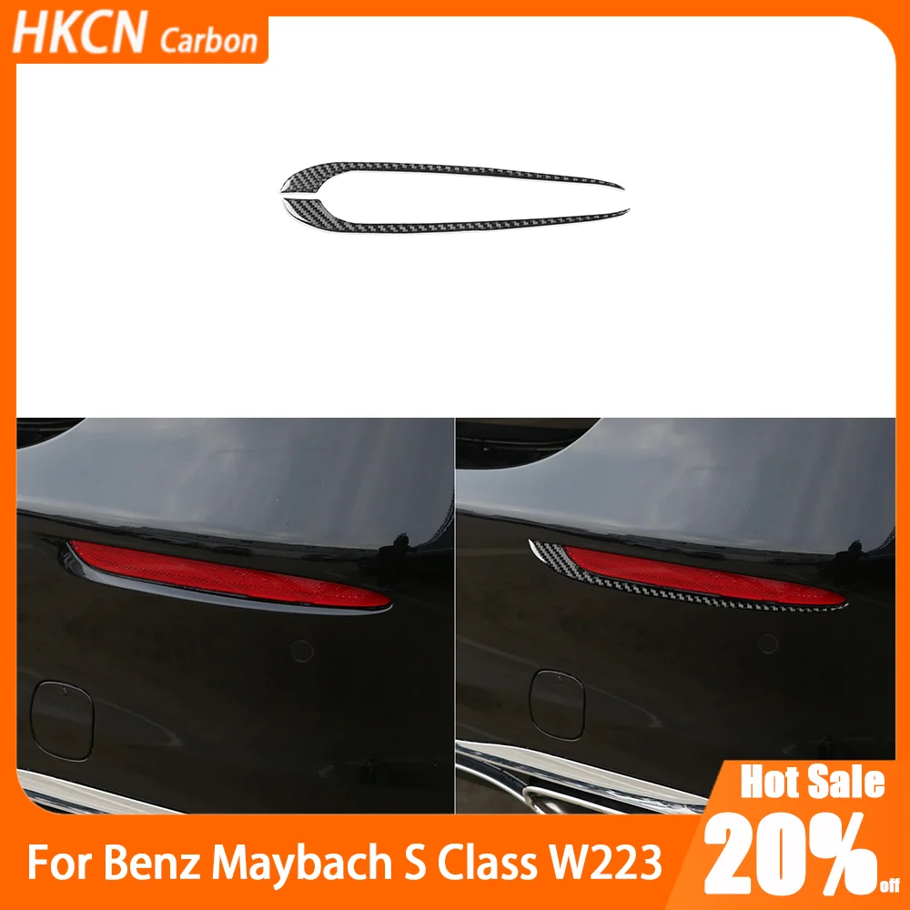 

Carbon Fiber Rear Lamp Traillight Panel Decoration Car Accessories Exterior Cover Trim Sticker For Benz Maybach S Class W223 21+