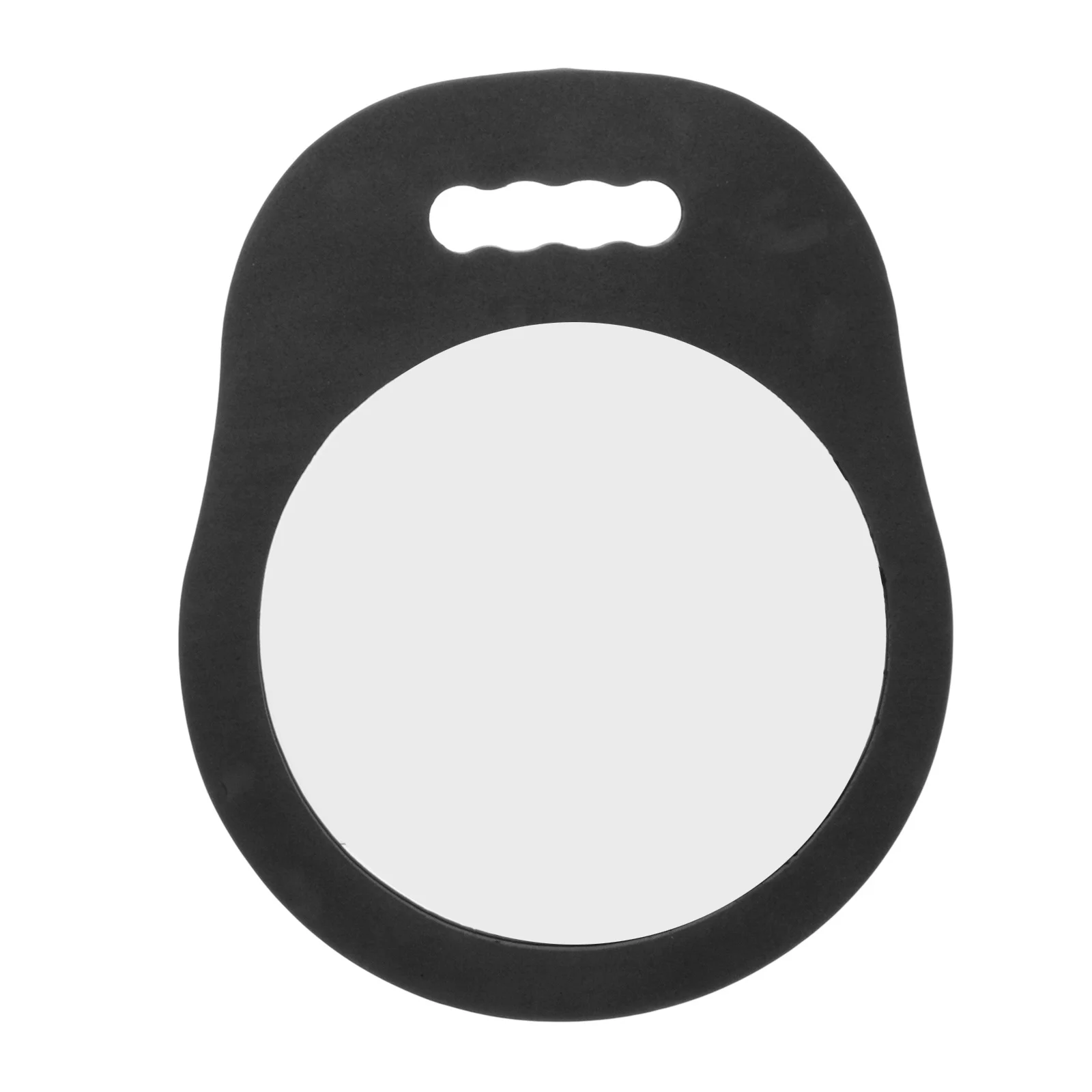 Handheld Rearview Large Salon Mirror Size Black Vintage Self Cut Pocket Back Hair Mirror Durable Salon Barber Tool