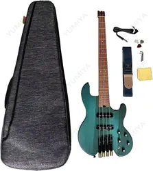 4 String Headless Bass Guitar ASH Body Roasted Maple Neck Active Pickup with Bigbag