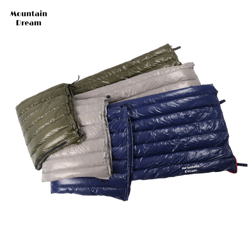 Mountaindream Outdoor camping hiking portable envelope 90% goose down 200*73 sleeping bag 3 seasons warm