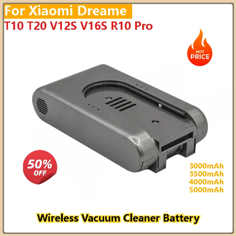 

25.2V 5000mAh T20 Replacement Battery for Xiaomi Mijia Dreame G9 G10 R10 1S Wireless Vacuum Cleaner High Quality