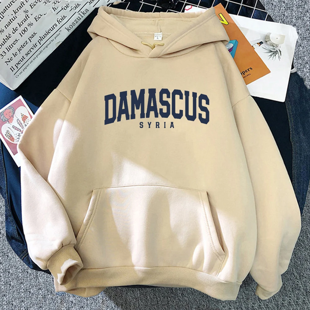 Damascus Syria Hoodie 2025 Women/men Harajuku Aesthetic Hoodies Autumn Winter Clothes Pullover Sweatshirt Vintage