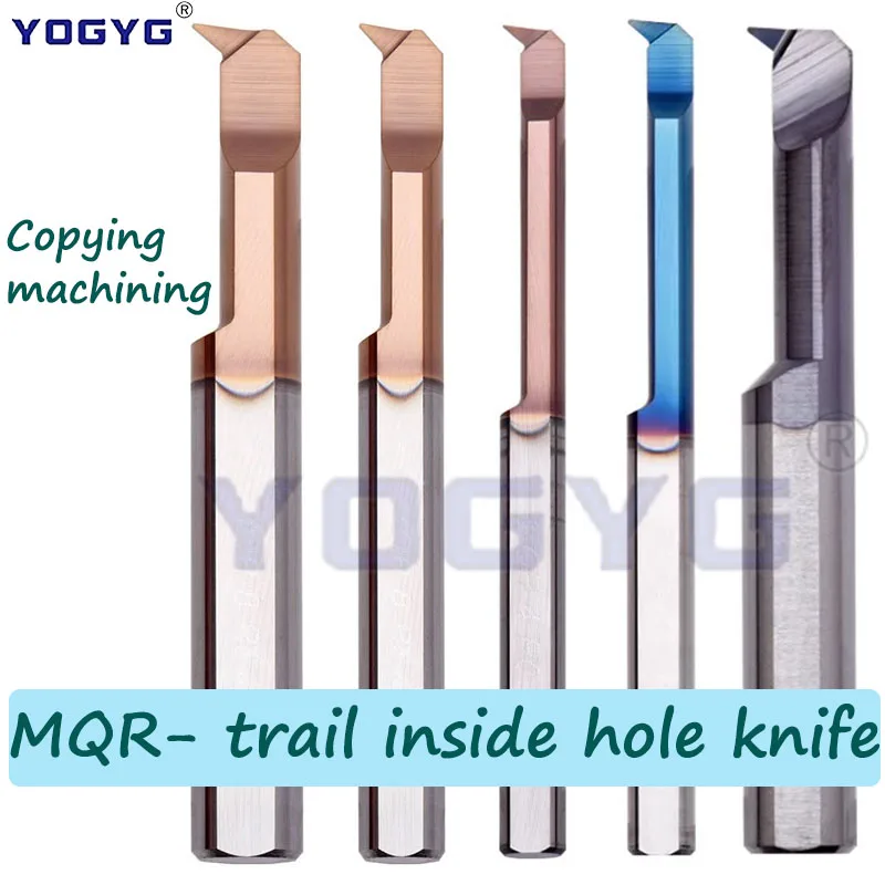 

MQR 3 4 5 6 8 R0.05 R0.1 0.2 0.4 boring tool Coated Carbide Mini Internal Lathe Copying machining Small Hole tungsten steel tool