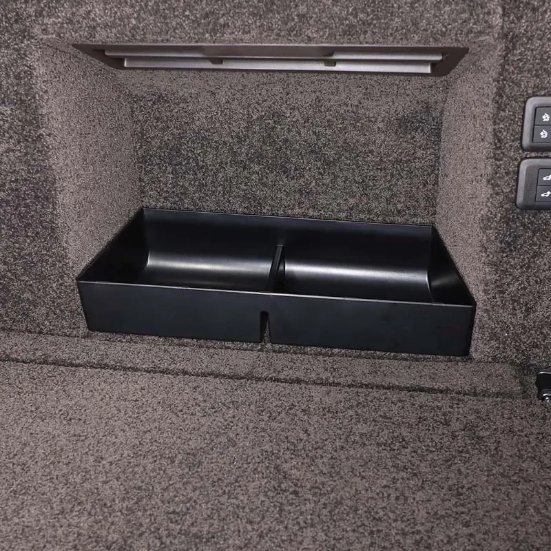 

For 2013-2022 Rover Range Rover Vogue ABS Black Car Trunk Side Multifunctional Storage Box Mobile Phone Tray Auto Accessories
