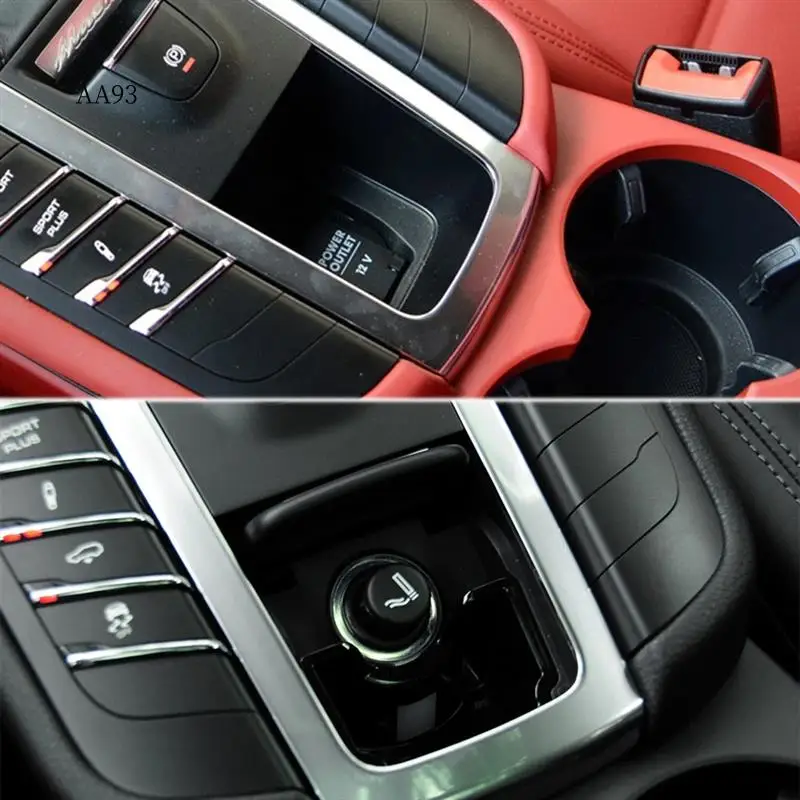 

AA-95B857273 Car Ashtray Assembly With Cigarette Lighter Liner Case Cover Trim For Porsche Macan 95B2014-2020 95B857311