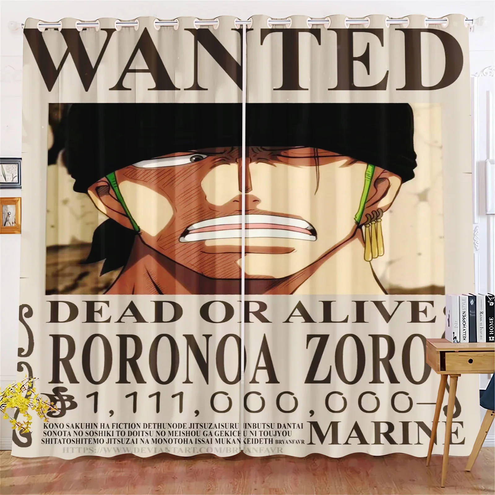 ผ้าม่านการ์ตูนลิงDลูฟี่เกียร์ 5 One Pieceน่ารักพิมพ์บ้านผ้าม่านห้องนั่งเล่นห้องนอนความร้อนและSun ProtectionCustom