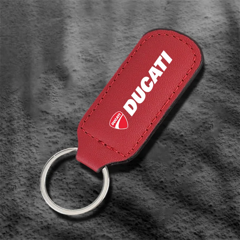 Chaveiro de couro de alta qualidade para moto, acessórios para ducati monster 696 950 panigale diavel scrambler 400 800 1200
