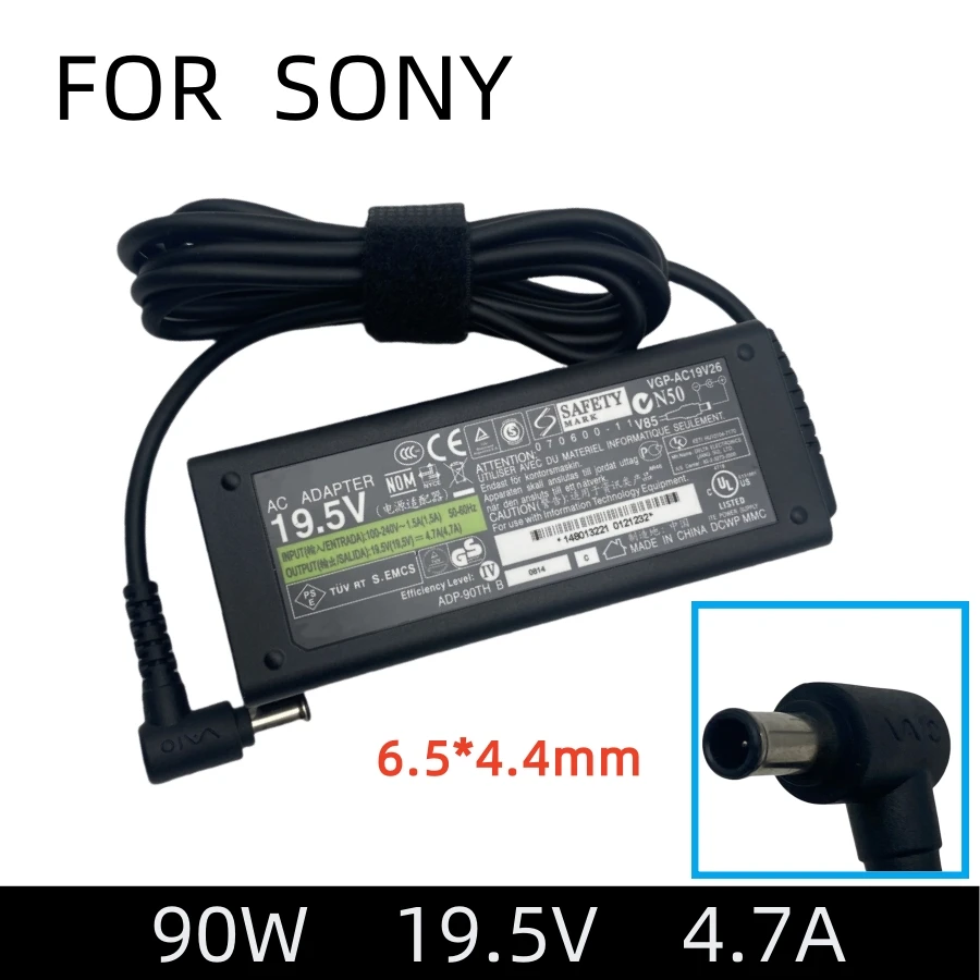 19.5V 4.7A 90W Ac Laptop Adapter For Sony Vaio VGP-AC19V37 VGP-AC19V10 VGP-AC19V48 VGP-AC19V19 PCG-3J1L PCG-7Y2L PCG-7192L