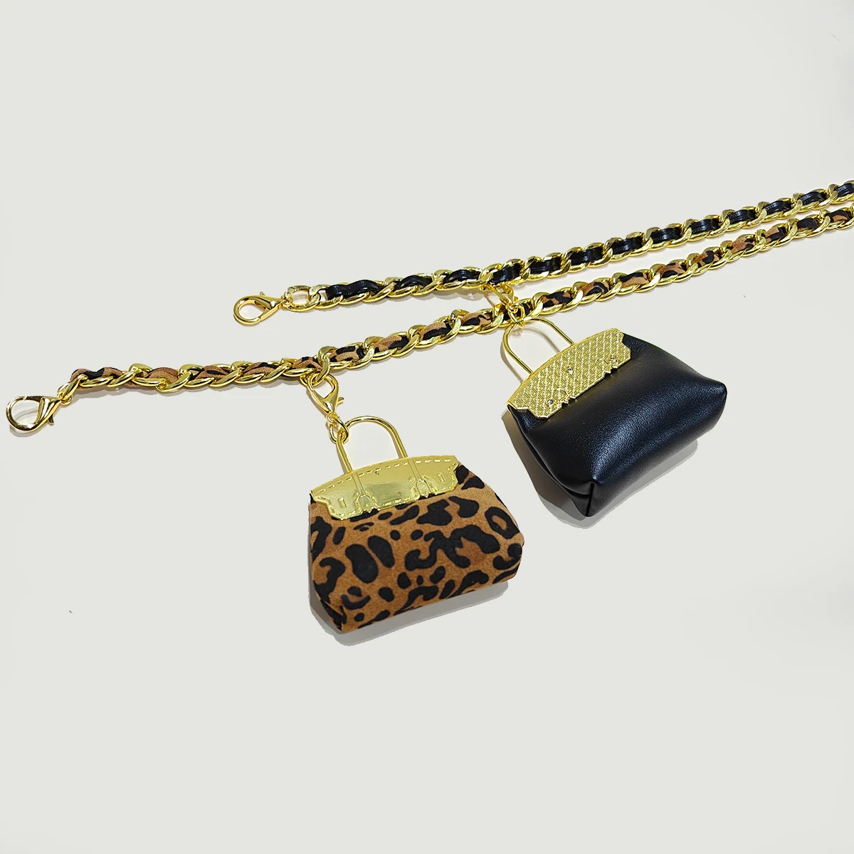 جلد الغزال سلسلة الخصر حقيبة حزام الكتف المرأة حقيبة بحزام الخصر المحفظة موضة الخصر حقيبة انفصال اللعب حزام الخصر #6