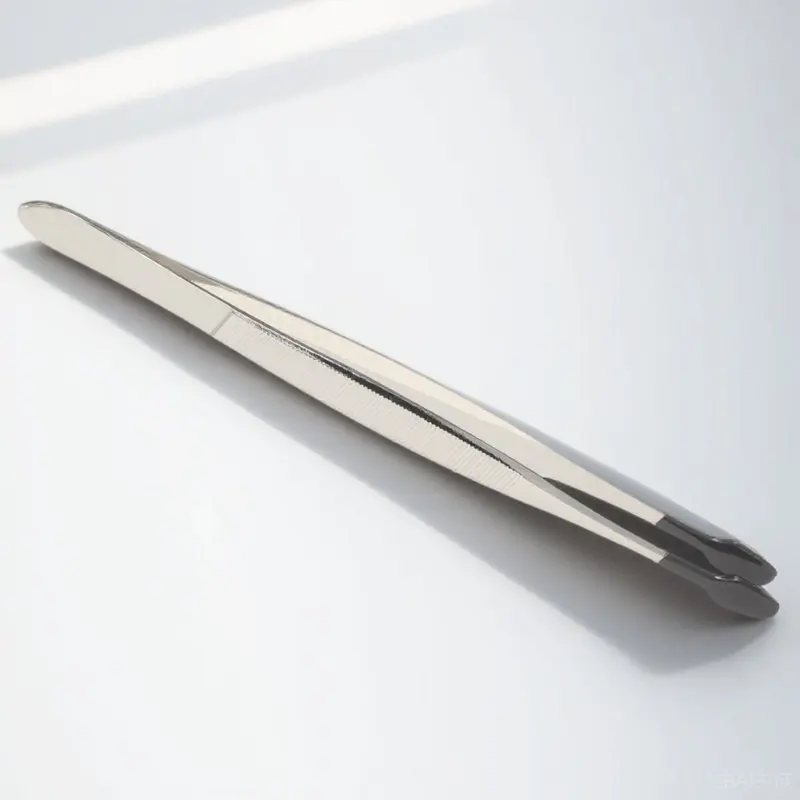 Long Rubber Coated Tweezers Flat Tip Tweezers for Stamps Beads Jewelry DIY Projects Hobby Crafting Supplies - view 6