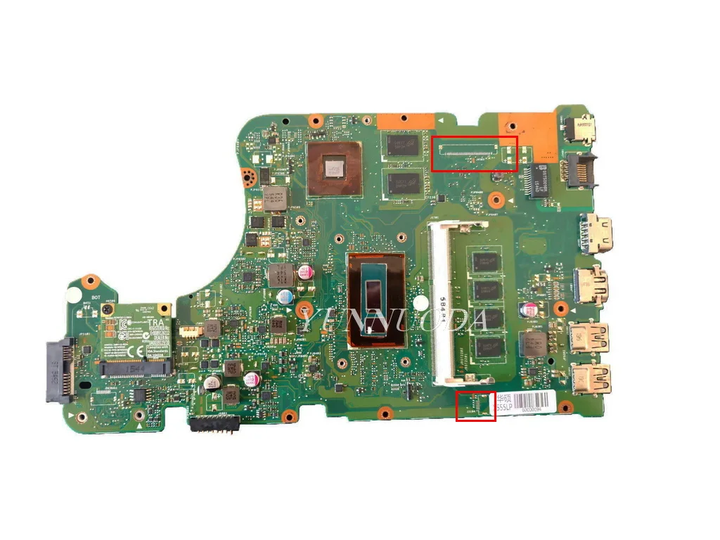 X555LP motherboard Laptop ASUS X555LI X555LP, motherboard dengan i3 i5 i7 CPU V2G GPU 4G RAM USB HDD board 100% telah diuji