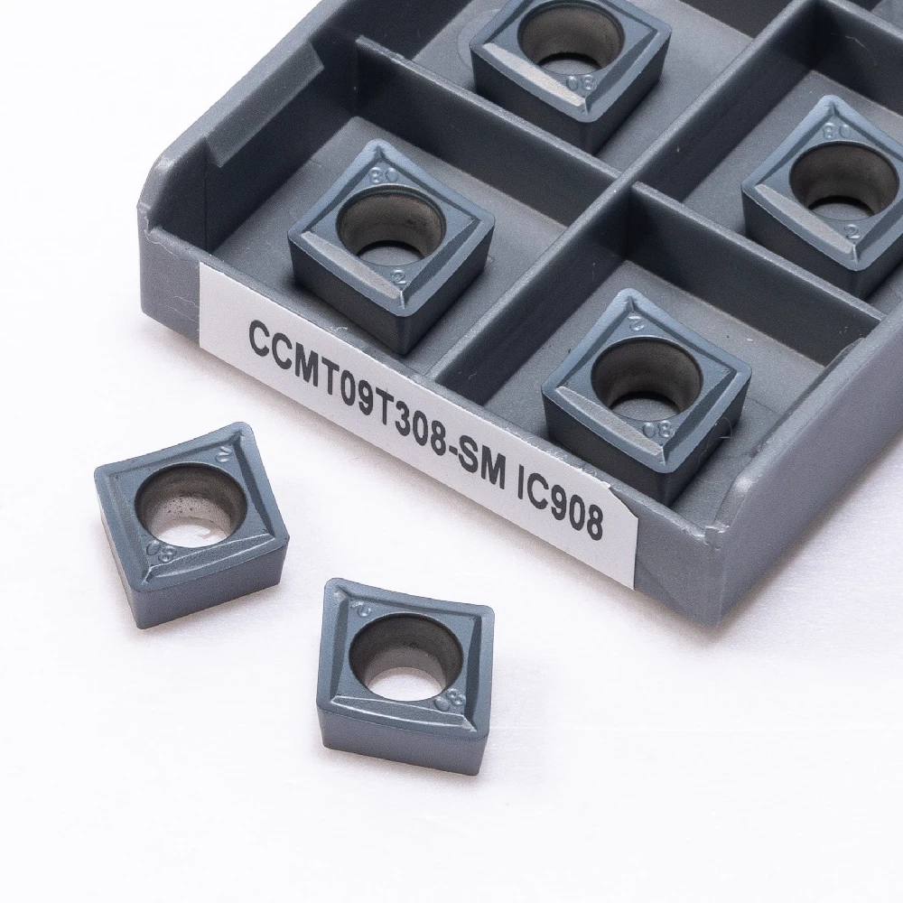 CCMT09T304 CCMT09T308 SM IC907 IC908 Internal turning tool Carbide insert Metal lathe tool High-quality turning inserts