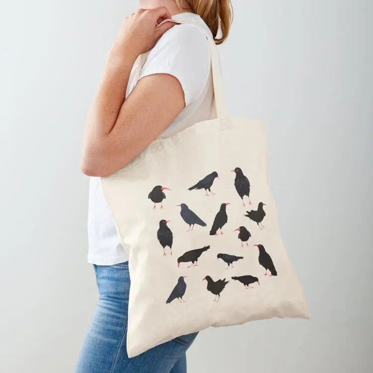 

A chattering of Choughs Tote Bag Canvas bag Candy bags custom tote bag eco pack