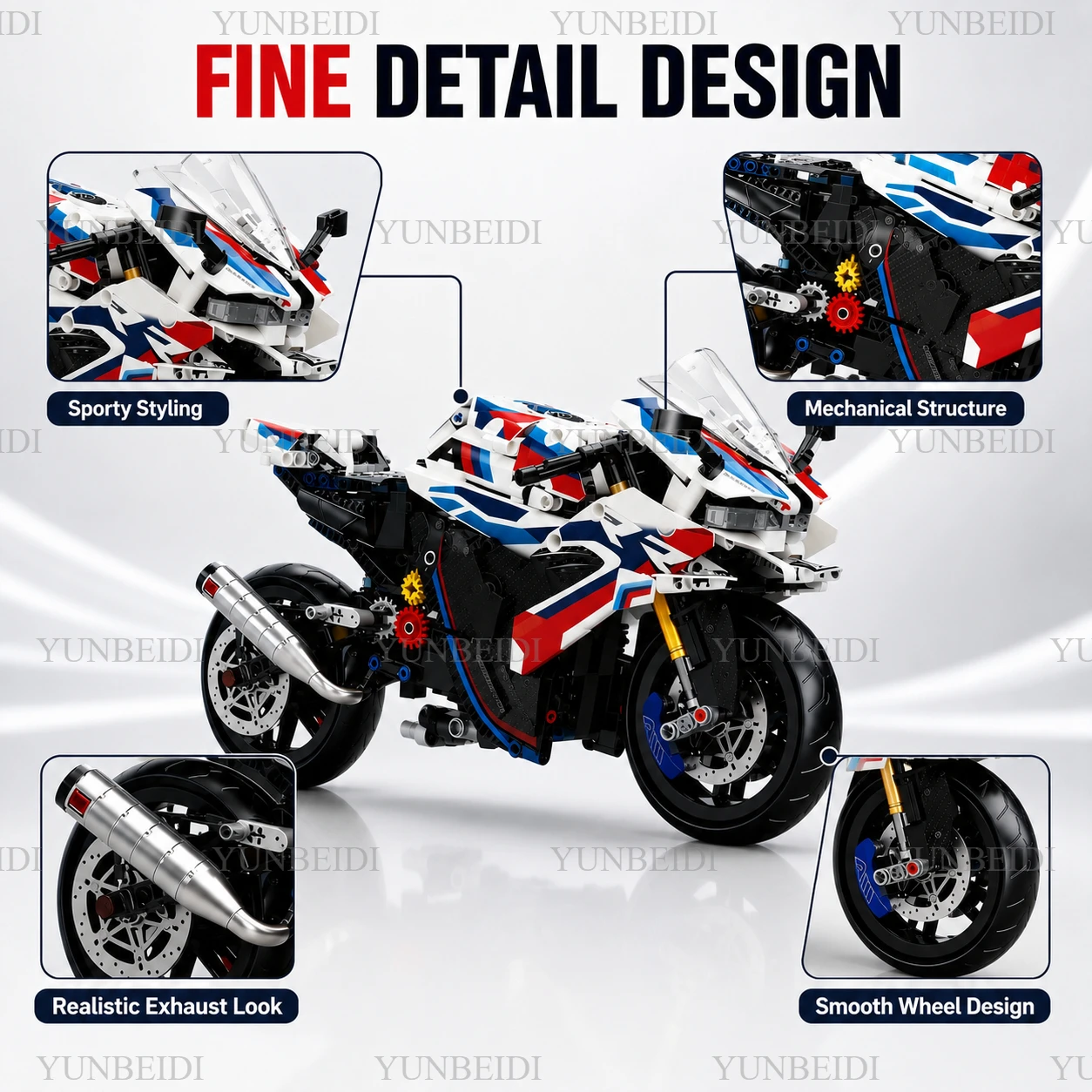 1:8 ชุดของเล่นประกอบรถจักรยานย - Model Kit Motor Nuclear บทวิจารณ์และราคา