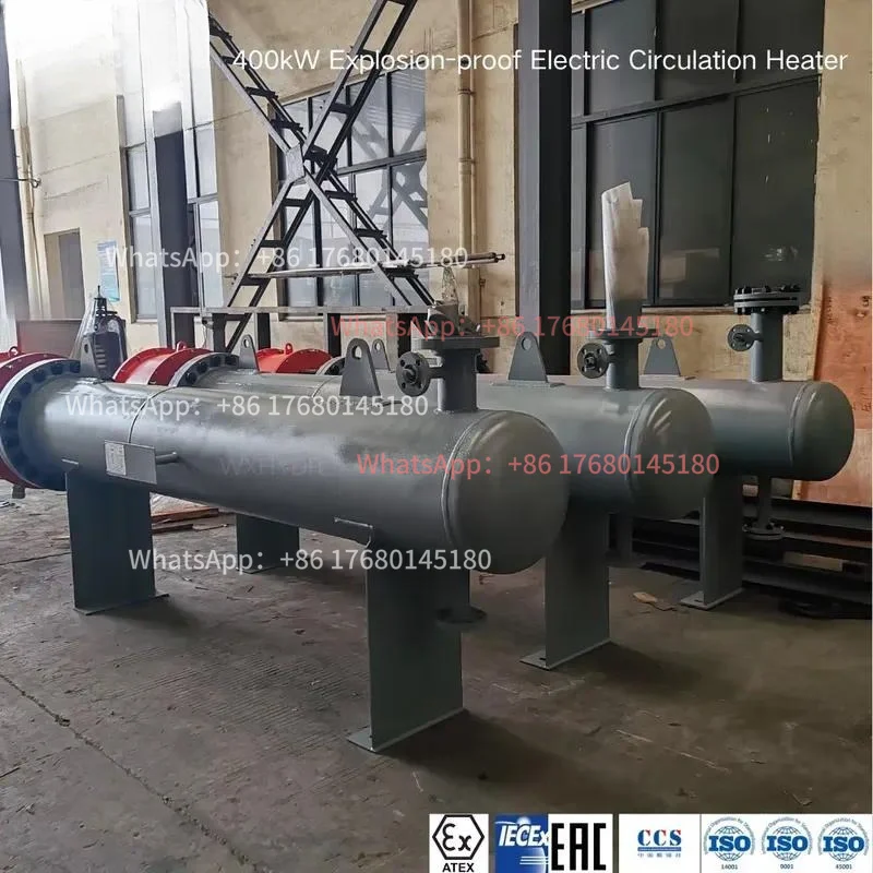 Customized explosion-proof 400kW 380V hot oil electric heater for closed-loop circulation of petrochemical hydrogenation