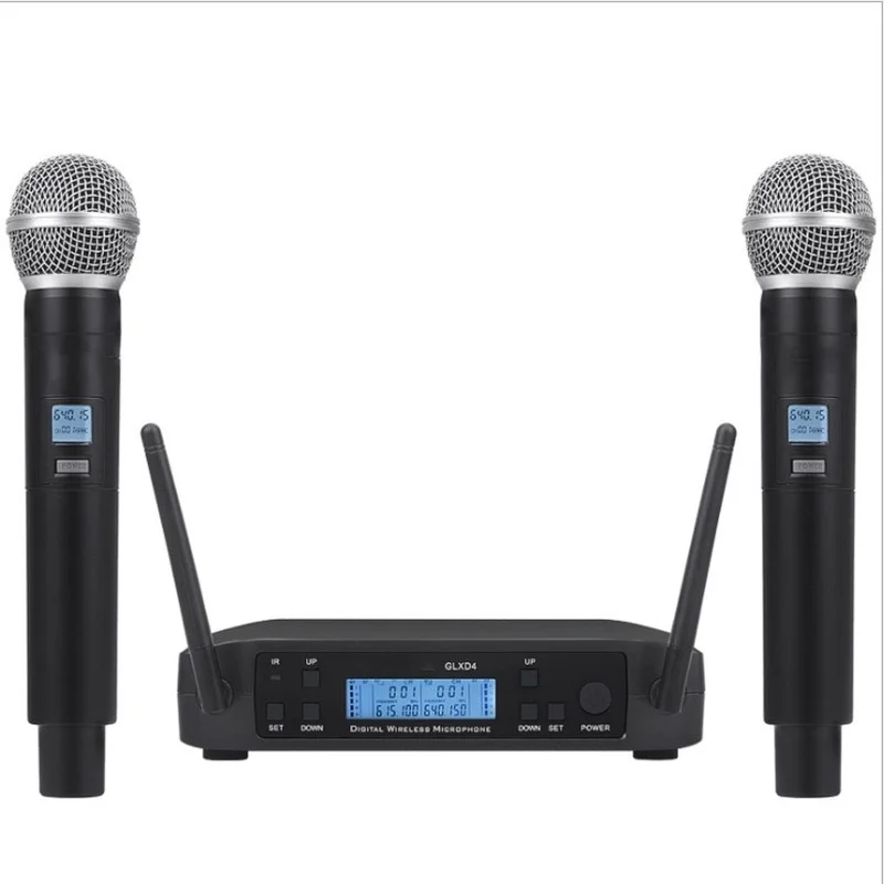 Professional Handheld Wireless Mic FM  professional performance microfone GLXD4 wireless microphone