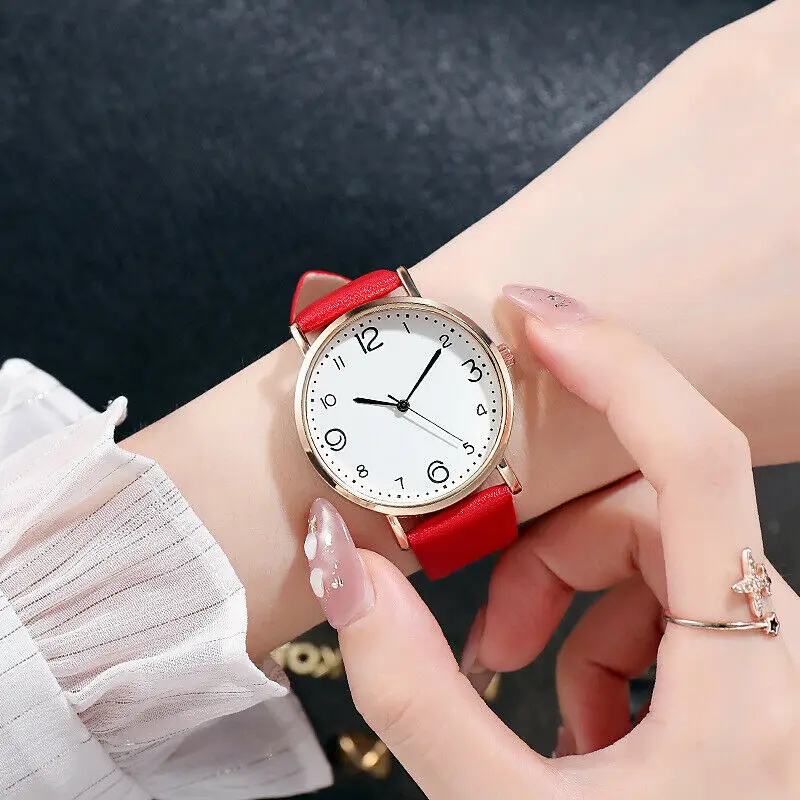 Fashion Unisex Watches Leather Stainless Steel Quartz Analog Wrist Watch 2021 new Accessories