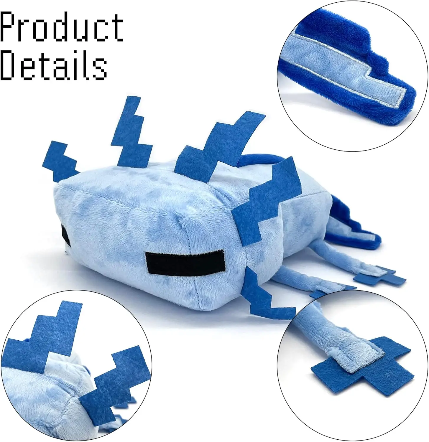 Axolotl 플러시 베개 게임 매니아를위한 부드러운 선물 독특한 부드러운 플러시 베개 다목적 호의 선물