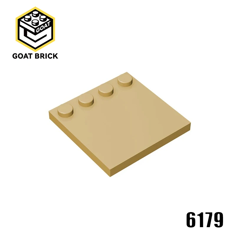 10Pcs MOC Parts 6179 Tile Modified 4 x 4 with Studs on Edge Compatible Bricks DIY Building Blocks Particle Kid Brain Toy Gift