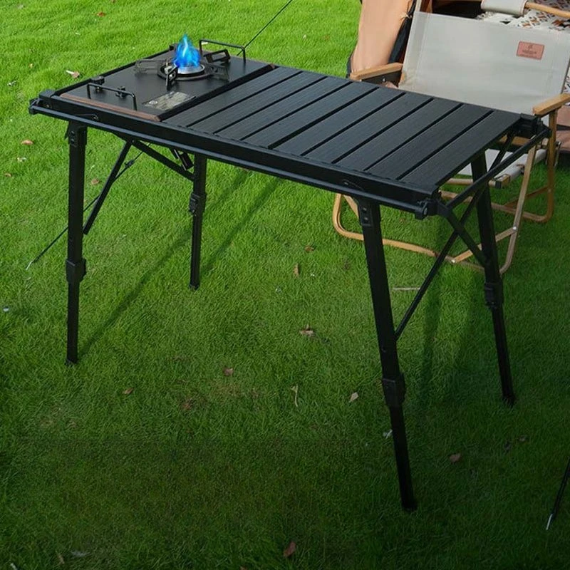 Outdoor IGT Table Aluminum Alloy Folding Lifting Table Camping BBQ Multifunctional Detachable Table Barbecue Picnic Table