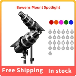 MM866 Photography Spotlight Suitable For Aputure Godox Jinbei Bowens Mount LED Plug-in Condenser Optical Focusing Projection