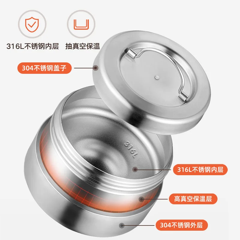 

Ланч-бокс из нержавеющей стали Bangda 316, новая портативная коробка