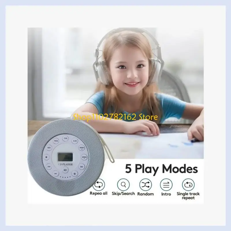 

547B Portable Bluetooth-compatible Disc Player Built-in Speaker Stereo, MP3 Players Rechargeable Player