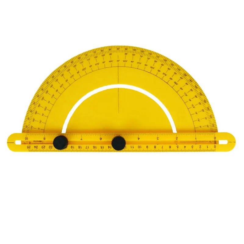 Multifunctional Angle Finder Protractor Semicircular 180° Drawing Active Ruler Template Woodworking Draft Design Measure Gauge