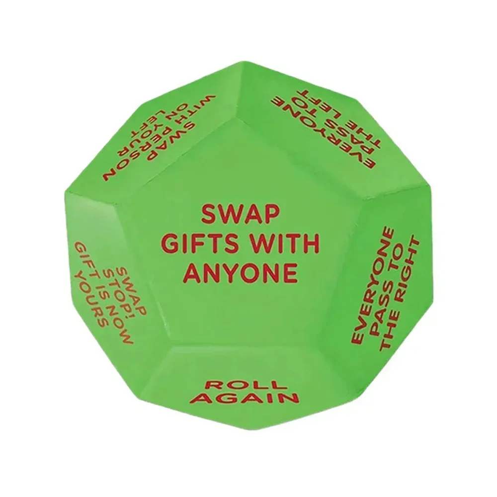 سانتا مبادلة هدية تبادل النرد الجديد سانتا كلوز مضلع تبادل النرد