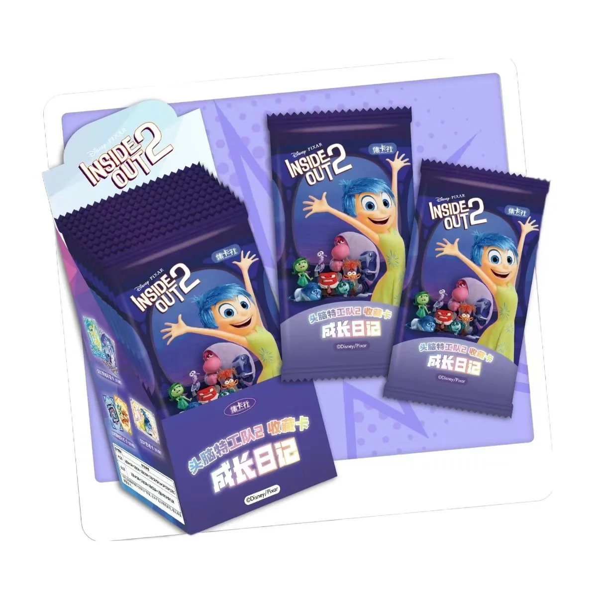 1 Box New Disney Inside Out 2 Growth Diary Movie 3D Game Card Collection Genuine Authorization Peripheral Toy Kids Gift