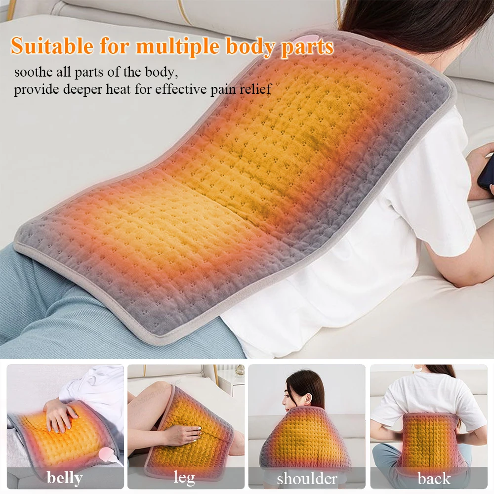 Electric Heating Pad Heating Blanket Thermal Heated Mat Washable Electric Heated Pad for Back Pain Legs Shoulder Body Warmer