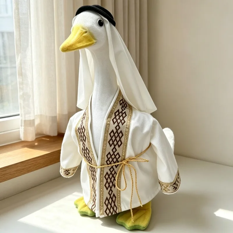 Ensemble de costume de canard de 23 pouces pour décoration de jardin à thème, accessoires de photographie et décoration de cour