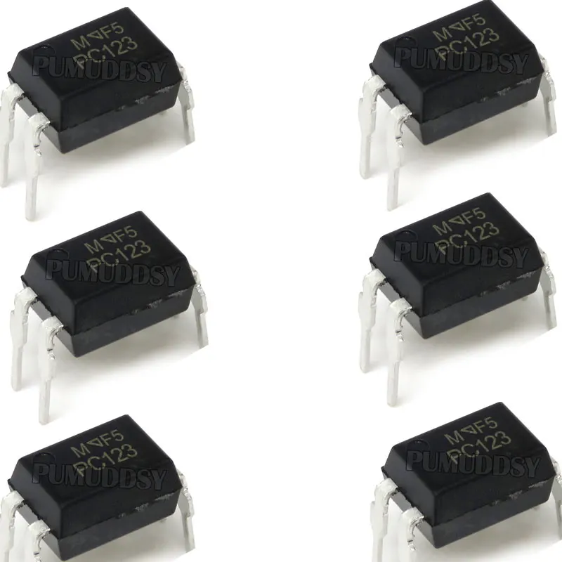 10PCS PC123 DIP-4 optical isolator - transistor / optoelectronic output New Original