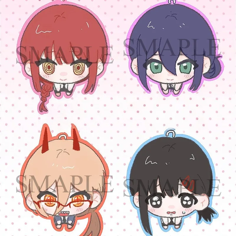 Anime Chainsaw Man Acrylic Keychain Denji Keyring Car Pendant Bags Charms Collection Ornament Accessories Goods Friends Gift Cos