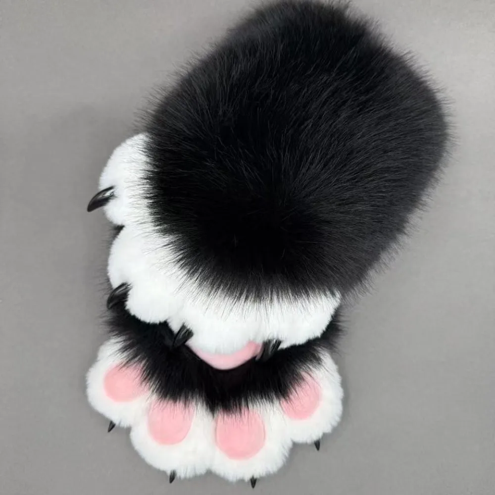 Animal Furry Claw Gloves Colored Beast Claws Cosplay Gloves Accessories Animal Gloves Comic Exhibition Props Role Play Halloween 2