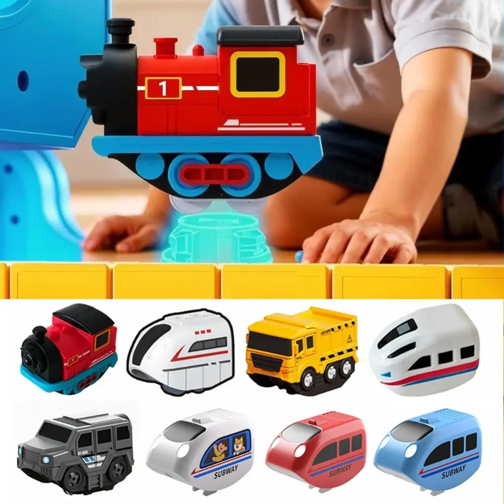 Plastic Magnetic Tracks Train Anti-gravity Intelligent Magnetic Train Diecast Smooth Steady Driving Electric Train