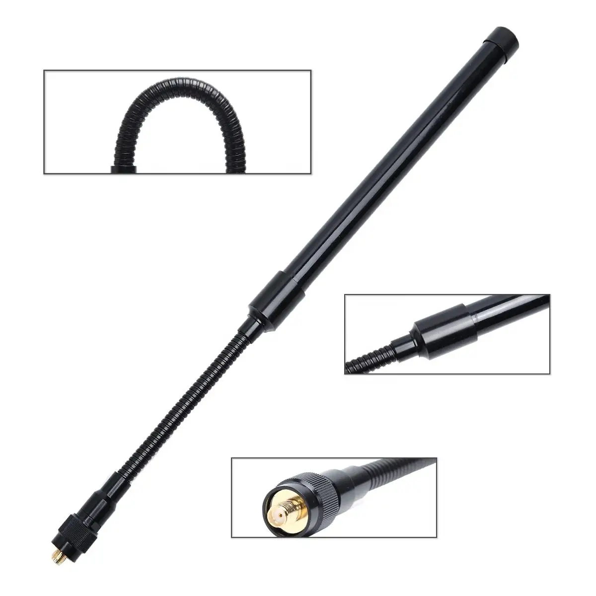 ABBREE AR-148 SMA-أنثى UV المزدوج معقوفة هوائي تكتيكي ل baofeng اسلكية تخاطب UV-5R 888S ثنائي النطاق 144/430Mhz Quansheng