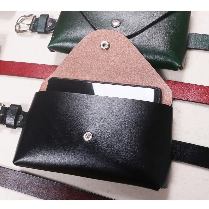 Waist Bag Ladies Fashion Genuine Leather Women Waist Belt Bags Waterproof Chest Belly Pouch Woman Fanny Pack Luxury Coin Purse