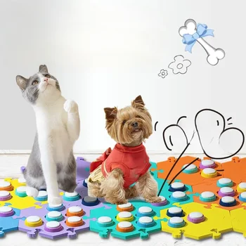 Dog Talking Button Pet Communication Buttons Cat Voice Recorder Training Ringtones Clickers