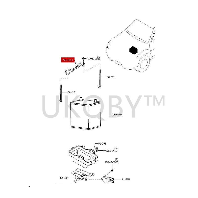 SA0056031M1 Suitable for Seahorse S7 Knight Fix the iron hook screws and bolts of the upper pressure plate