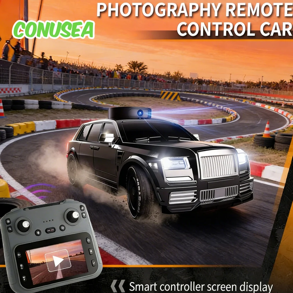 2.4G Camera Rc Cars Remote Control Car Toy with Screen Display Drift Racing Radio Control Vehicle Model for Children Boys Adults