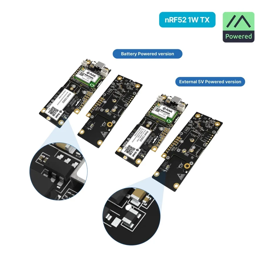 Image of WisMesh Hochleistungs-Booster-Starter-Kit Kompletter Hochleistungs-Meshtastic-Knoten mit flexiblen Stromversorgungsoptionen (Batterie/extern) RAK10724