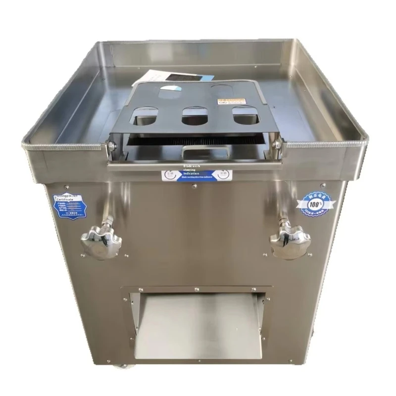 

Commercial large stainless steel multifunctional fresh meat slicer Automatic shredded meat slicer with powerful motor