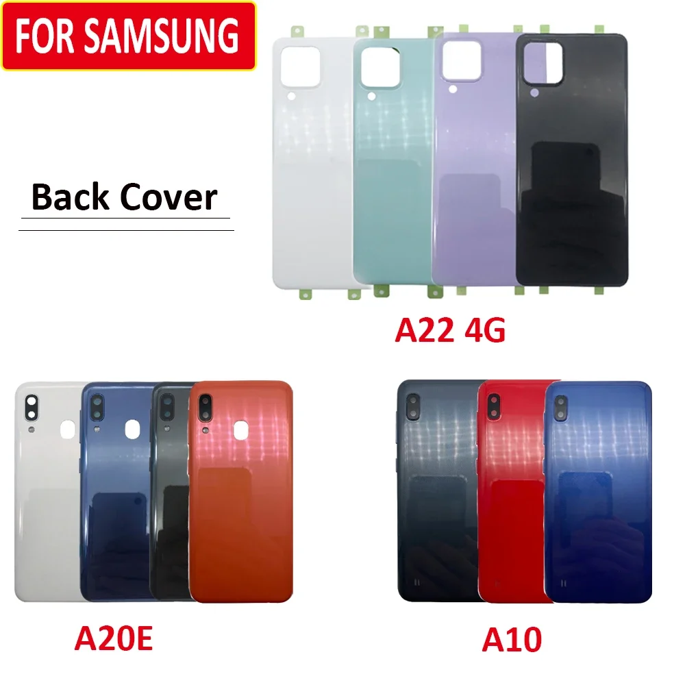 Back Battery Cover Housing With Camera Lens For Samsung A01 Core A20e A10 Phone Housing Case Replacement A22 4G With Adhesive