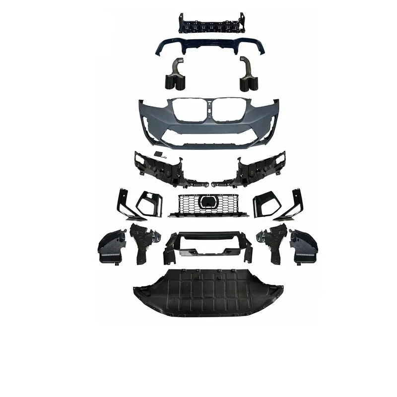 

BR Modification Club Car Bumper For X4 G02 LCI Upgrade To X4M Bodykit Front Bumper X4M Rear Bumper Exhaust Pipe Body Kit