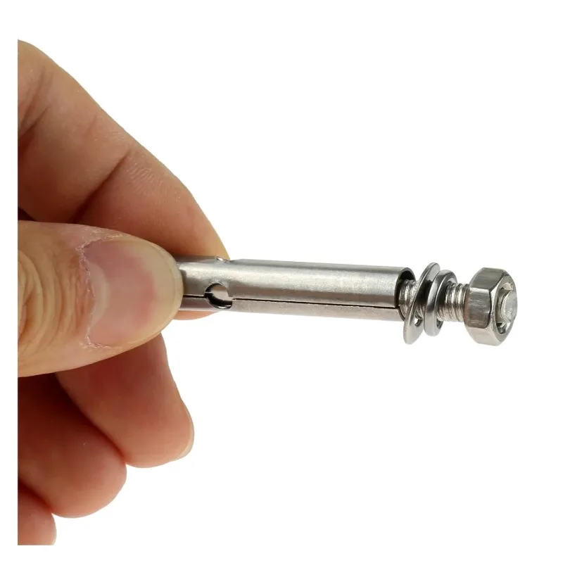 M6 M8 M10 M12 Stainless Steel Expansion Bolts External Hex Nut Expansion Screw Bolts Anchors Fasteners Metal Bolt for Concrete