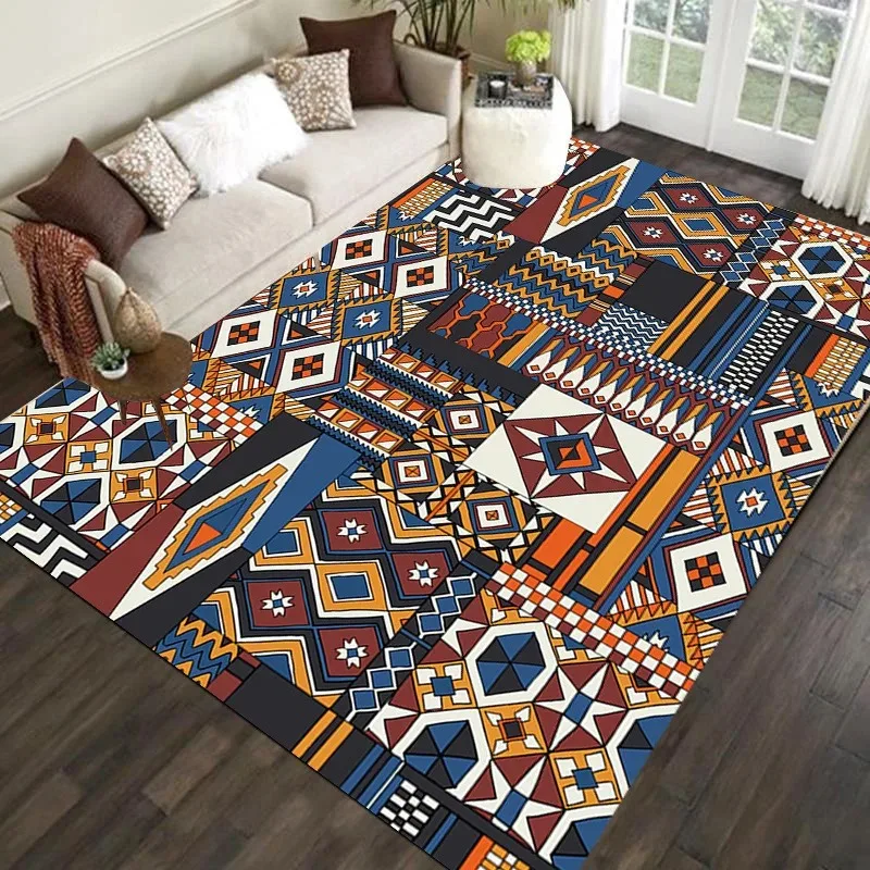 Retro Pattern Bedroom Floor Mats Decoration Home Living Room Floor Mats