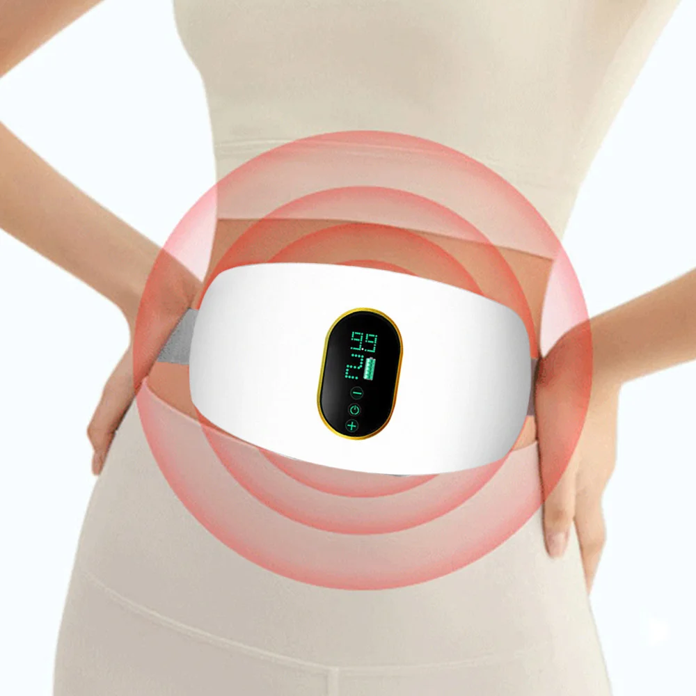 

Rechargeable Abdominal Weight Loss Waist Trainer Portable Belly Slimming Massager Belt Home Exercise Fitness Equipment for Woman
