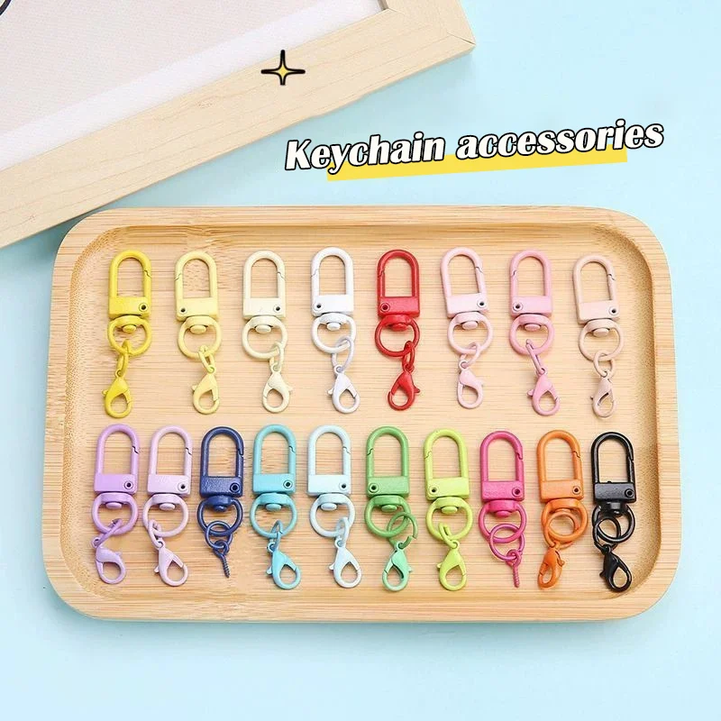 Lobster Clasp Spring Buckle Key-Chains Multicolored Good-looking Diy Making Key Ring Hooks Bags Buckle Keychains Best Gifts