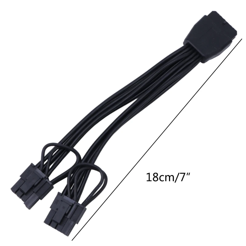 12PIN to Two 6+2 Graphics Card Power Adapter 12Pin to 8pin Power Transfer for Video Card 12Pin to 6+2P Splitter Cord